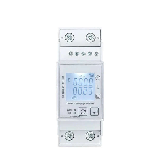 For ZigBee Technology Enabled Energy Meter Track Consumption Remotely Supports Single Phase 80A Din