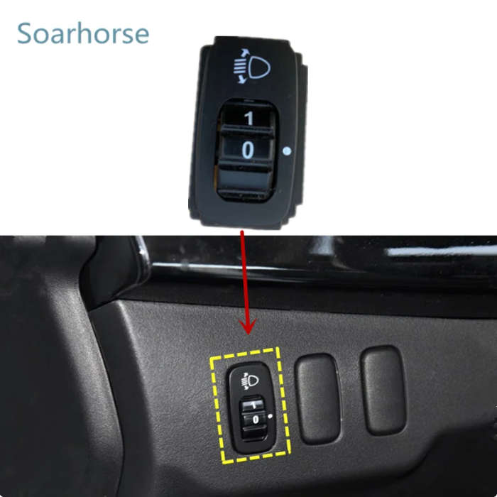 For Mitsubishi Lancer Evo X Outlander ASX Headlight Level Switch Headlamp Leveling Button
