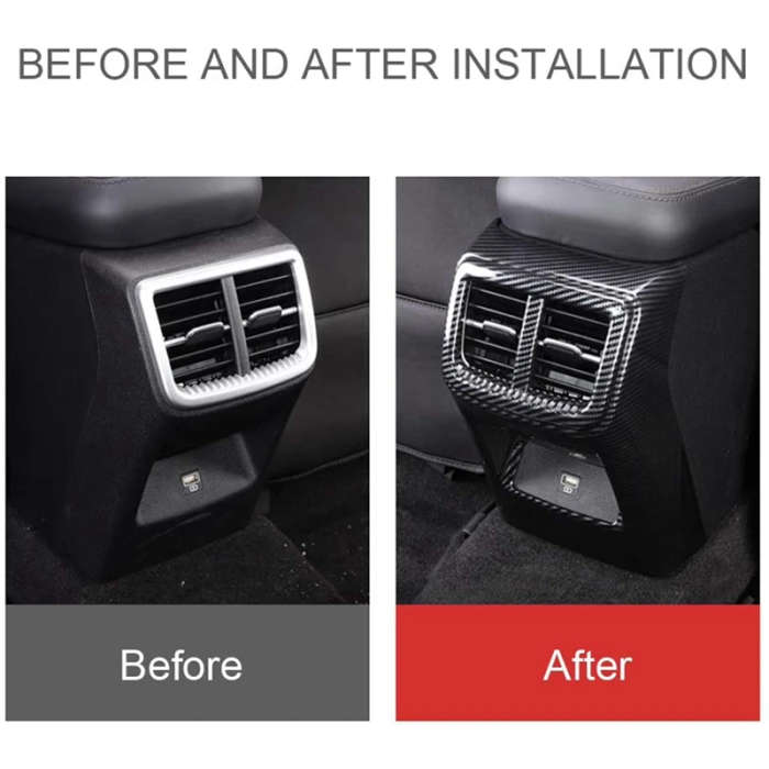 For Kia K5 Optima 2020 2021 2022 Car Rear Armrest Air Condition Outlet Vent Cover
