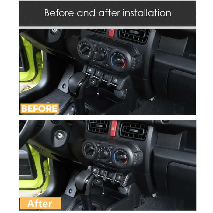 Car Window Lifting Switch Button Dcoration Cover Accessories For Suzuki Jimny 2019 2020 2021 2022