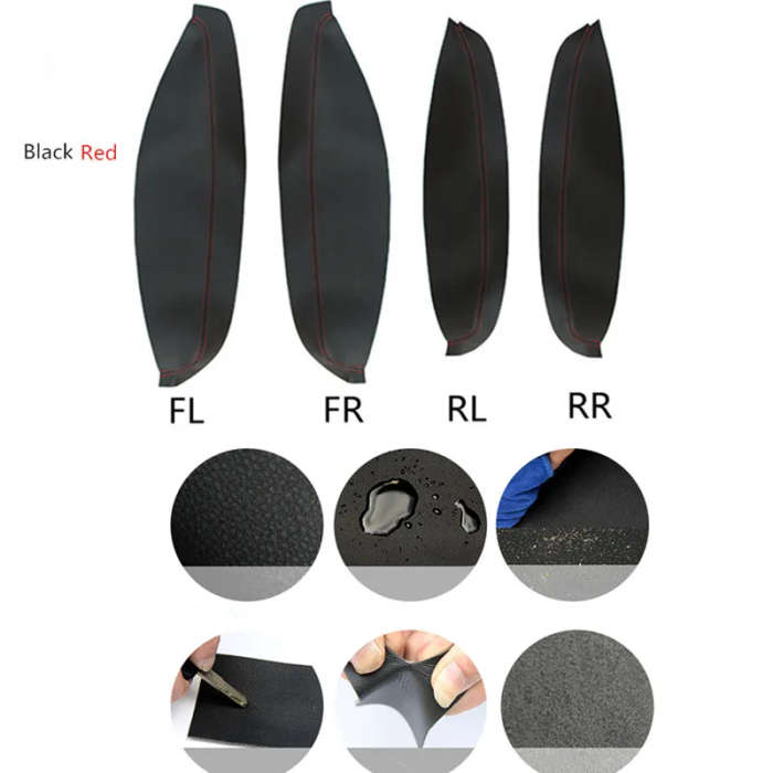 Soarhorsecar Car interior Door armrest Surface Trim cover PU Leather Modified fits for Nissan