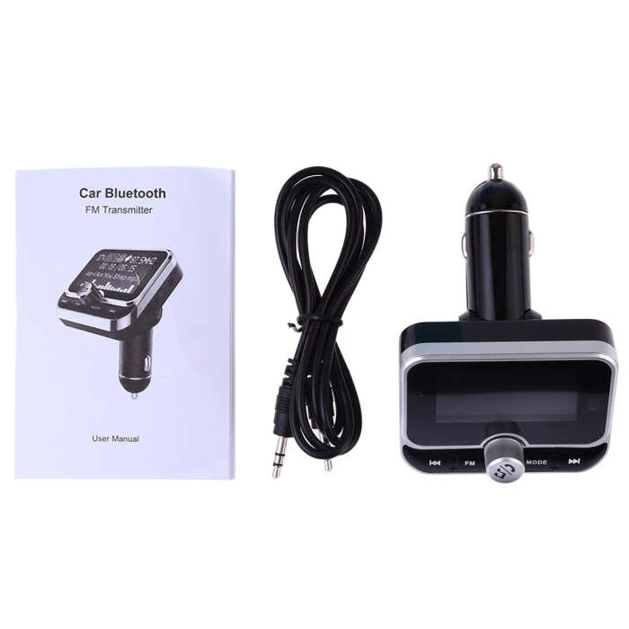 BC32 Dual USB Charging Bluetooth Hand-free Car Charger FM Transmitter MP3 Music Player Car Kit