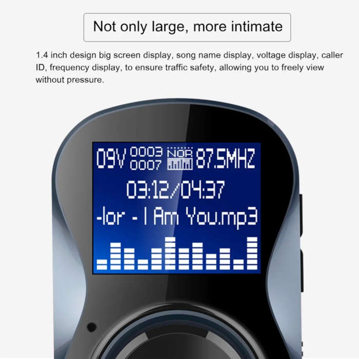 BC30 Wireless Bluetooth FM Transmitter Radio Adapter Car Charger
