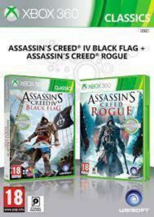 2 in 1: Assassin's Creed IV: Black Flag + Assassins Creed Rogue - Classics (Xbox 360)