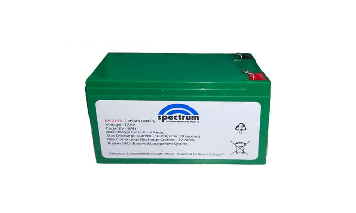 12.8V 8AH Lithium Battery 151 mm x 65 mm x 95 mm