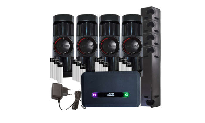 Kwekit 5 Wireless Outdoor Full Kit: 4 x Standard 90 PIR, WIFI-4G-LTE  Module
