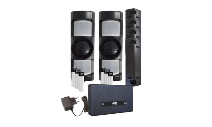KweKit 4 Wireless Outdoor Starter Kit: 2 x Anti masking 90 PIR, WIFI-4G-LTE  Module