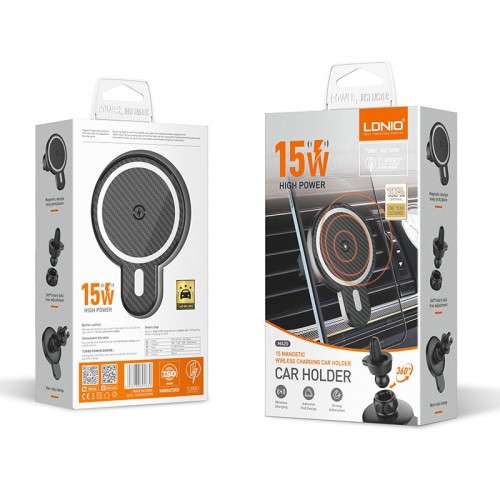 LDNIO15W wireless charging cell phone car holder 15W charger stand