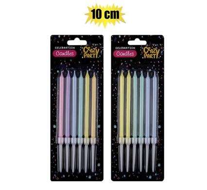 Birthday Candles, Colourful, 10cm