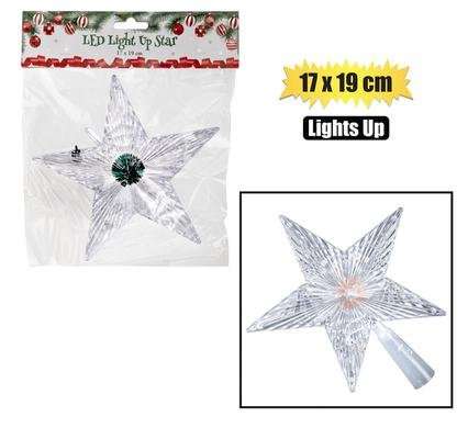 XMAS TREE DECOR LIGHT-UP STAR LED17x19cm