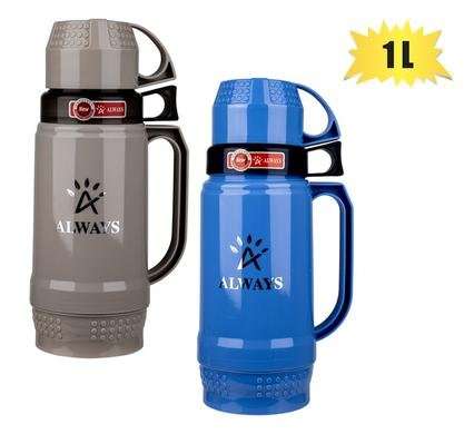 Vacuum-flask 1.0l 2xcup plastic body