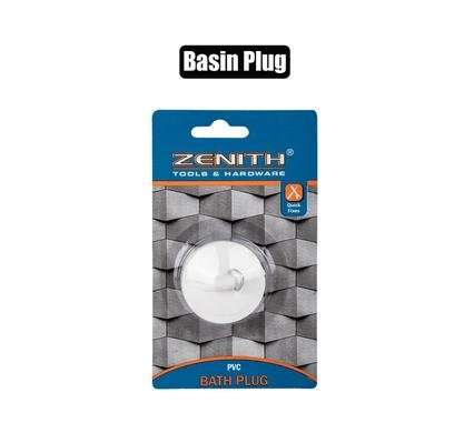 Bath-plug white zenith