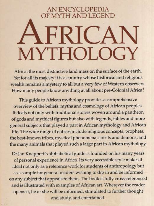 African Mythology. An Encyclopedia of Myth and Legend SECONDHAND - Knappert, Jan