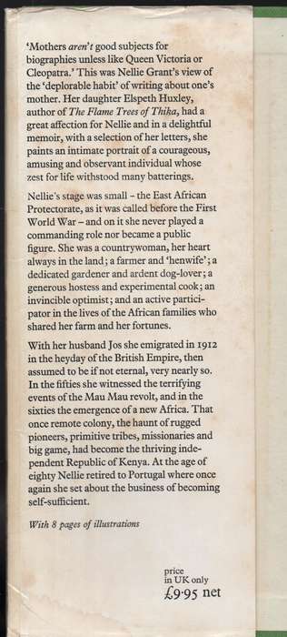 Nellie: Letters from Africa - Huxley, Elspeth - 9780297777069
