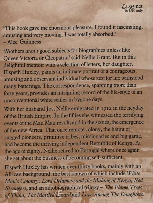 Nellie: Letters from Africa - Huxley, Elspeth - 9780297783640