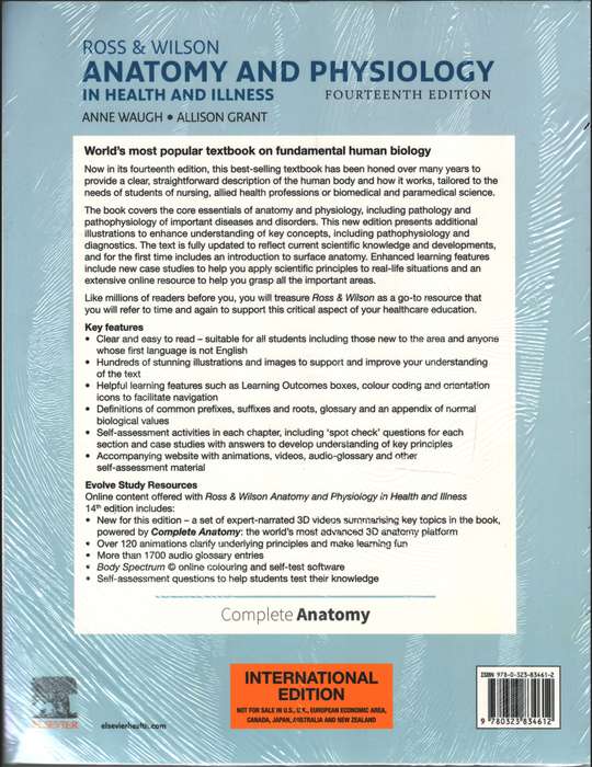 Ross &amp; Wilson Anatomy and Physiology in Health and Ilness 14th E - Waugh, A &amp; Grant, A