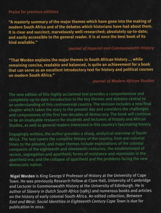 The Making of Modern South Africa: Conquest, Apartheid, Democracy. F - Worden, Nigel