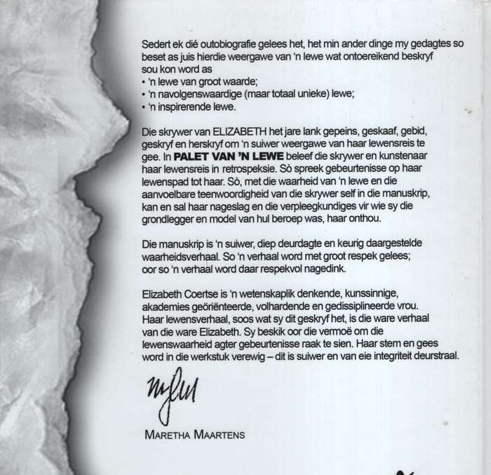 Elizabeth: Palet van 'n Lewe - Coertse, Elizabeth