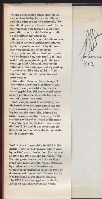 Die Evolusie van Apartheid en Ander Geskiedkundige Opstelle - Van Jaarsveld, F. A.