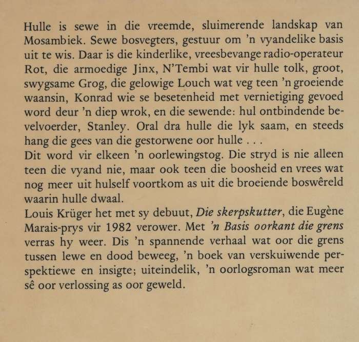 n Basis Oorkant die Grens - KrÃ¼ger, Louis