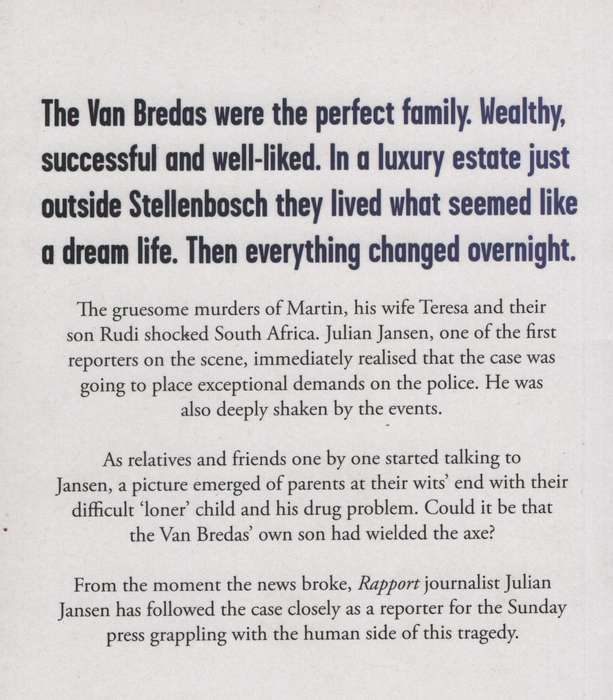 The de Zalze Murders: The Story Behind the Brutal Axe Attack - Jansen, Julian