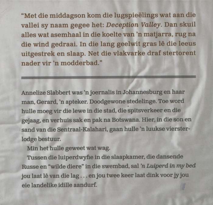 n Luiperd in My Bed - Slabbert, Annelize