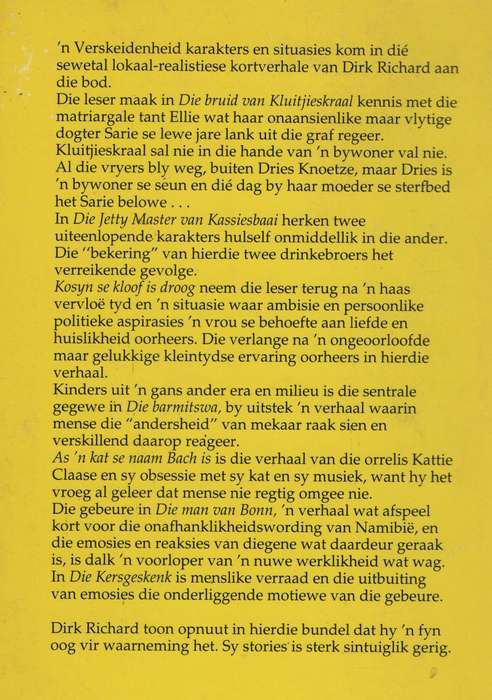 As 'n Kat se Naam Bach is en Ander Stories - Richard, Dirk