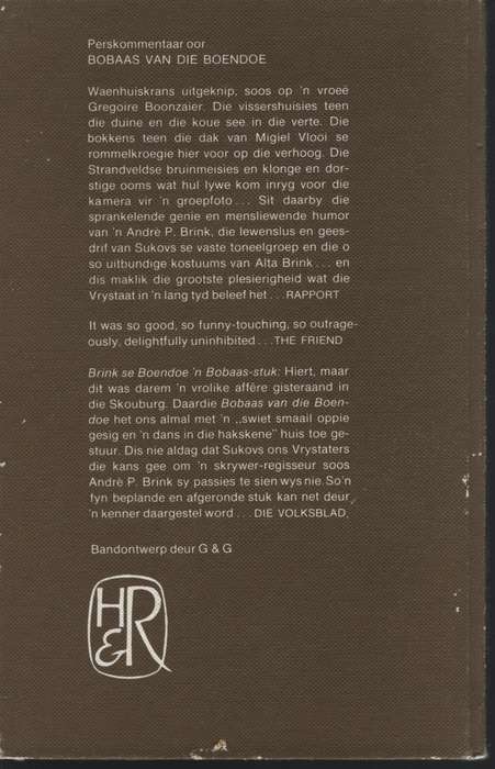 Bobaas van die Boendoe - Brink, Andre P.