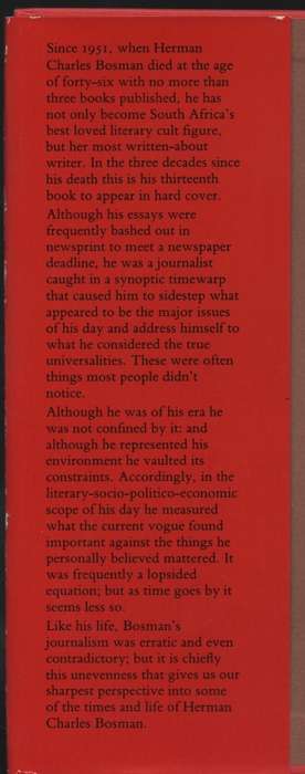 Uncollected Essays - Bosman, Herman Charles
