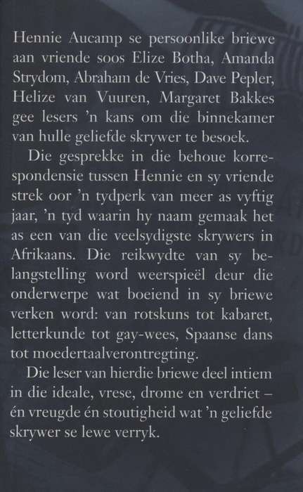 Mits Dese Wil Ek Vir Jou SÃª: Briewe van Hennie Aucamp - Aucamp, Hennie; Metelerkamp,