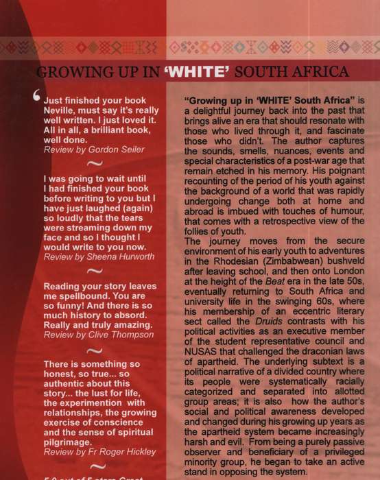 Growing Up in White South Africa - Herrington, Neville - 9780994669278