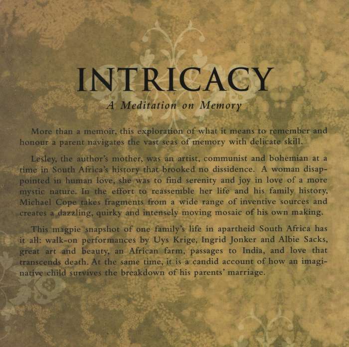 Intricacy: A Meditation on Memory - Cope, Michael