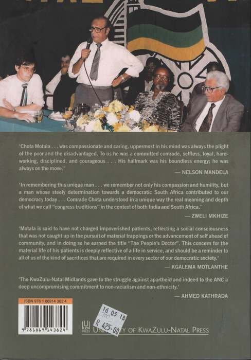 Chota Motala: A Biography of Political Activism in the KwaZulu-Natal - Vahed, Coolam