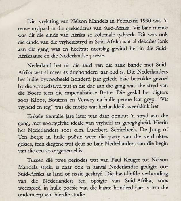 Vir Vryheid en Reg: Suid-Afrika in die spieÃ«l van die Nederlandse p - Jonckheere, W. F.