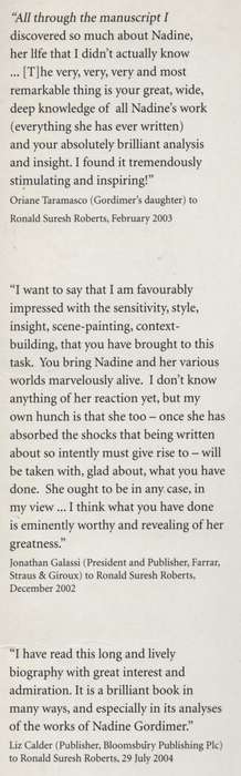No Cold Kitchen: A Biography of Nadine Gordimer - Roberts, Ronald Suresh