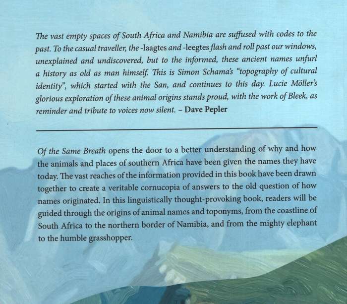 Of the Same Breath: Indigenous Animals and Place Names - MÃ¶ller, Lucie A.
