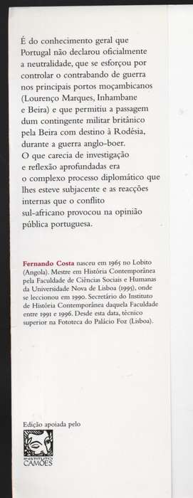 Portugal e a Guerra Anglo-Boer: PolÃ­tica Externa e OpiniÃ£o PÃºblic - Costa, Fernando