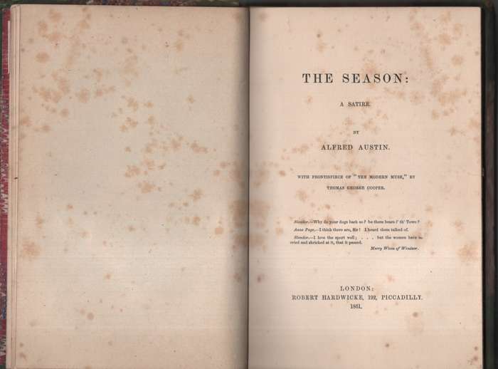 SEASON A SATIRE HC NO DJ 2H SECONDHAND - AUSTIN,A