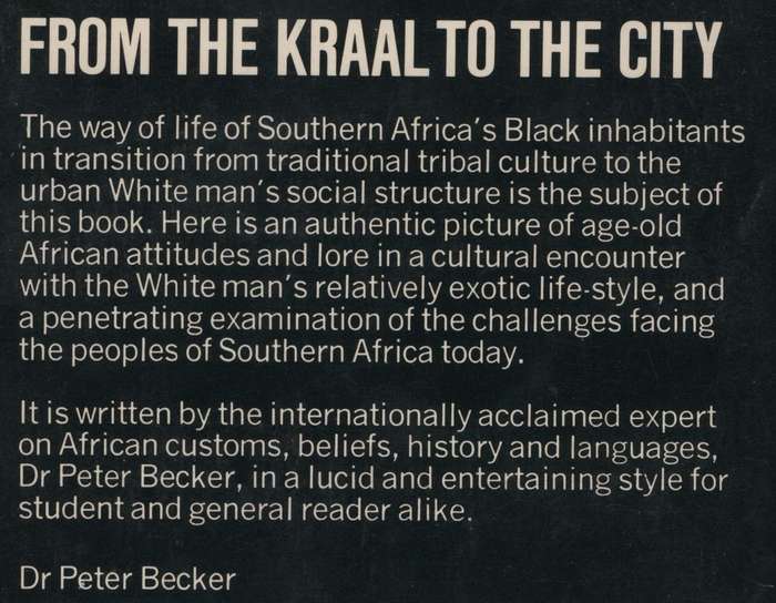 Tribe to City - Becker, Peter - HTF9789000065257