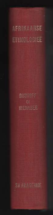 Afrikaanse EtimologieÃ« - Boshoff, S. P. E.; Nienaber,