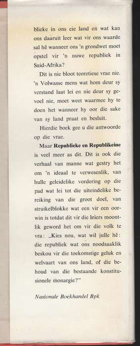 Republieke en Republikeine - Van Schoor, M. C. E.; Van Ro - HTFX2635