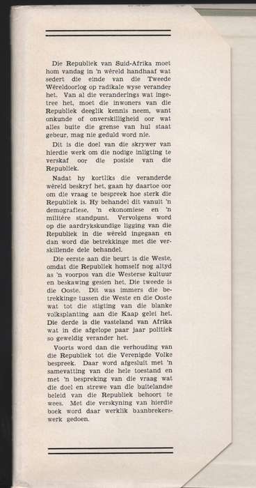 Die Republiek van Suid-Afrika en die Nuwe WÃªreld - Scholtz, G. D. - HTFX2721