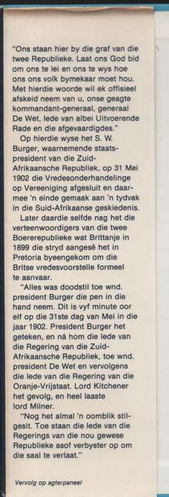 VREDESONDERHANDELINGE - KESTELL,JD