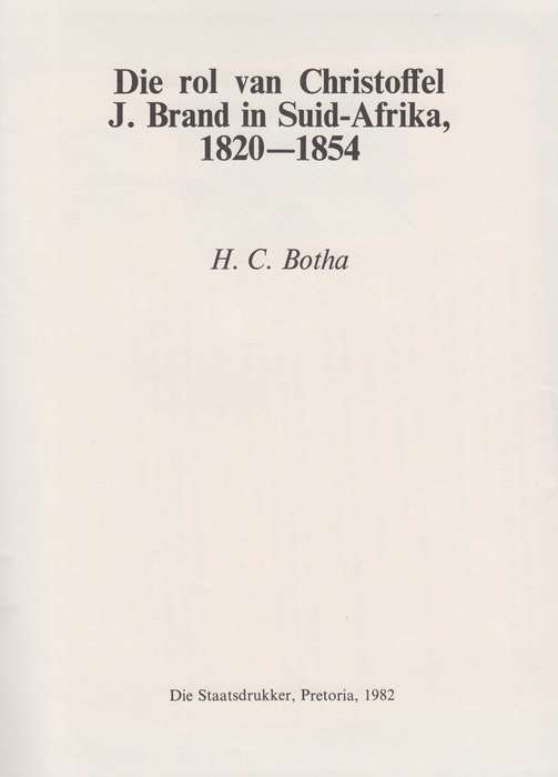 Argief-Jaarboek vir Suid-Afrikaanse Geskiedenis 1977 / Archives Year - Botha, H. C.; Naidoo, Balasu