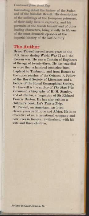 Prisoners of the Mahdi - Farwell, Byron