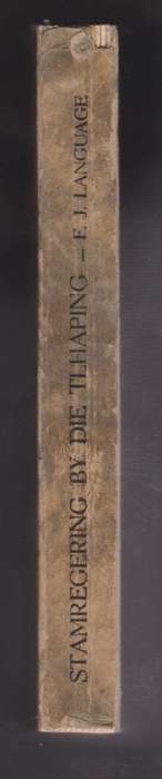 Stamregering by die Tlhaping - Language, F. J.
