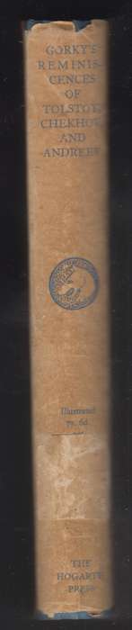 Reminiscences of Tolstoy, Chechov, and Andreev - Gorky, Maxim