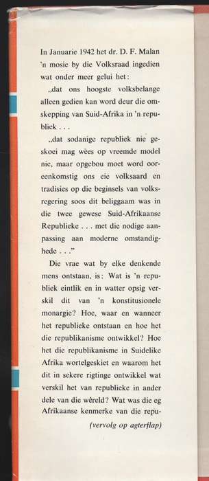 Republieke en Republikeine - Van Schoor, M. C. E.; Van Ro - HTFX44236