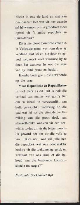Republieke en Republikeine - Van Schoor, M. C. E.; Van Ro - HTFX44236