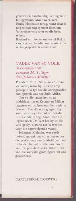 Heldin Uit die Vreemde: Die Verhaal van Emily Hobhouse - Van Reenen, Rykie